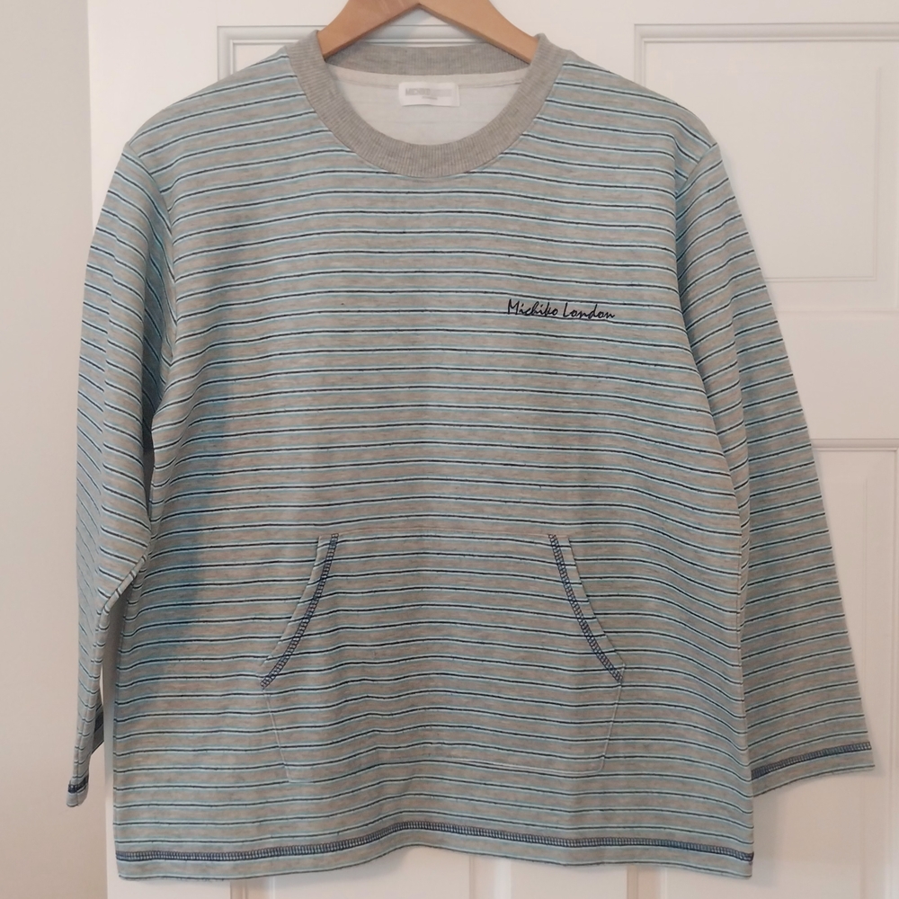 Michiko Koshino London Unisex Striped Crewneck Size M